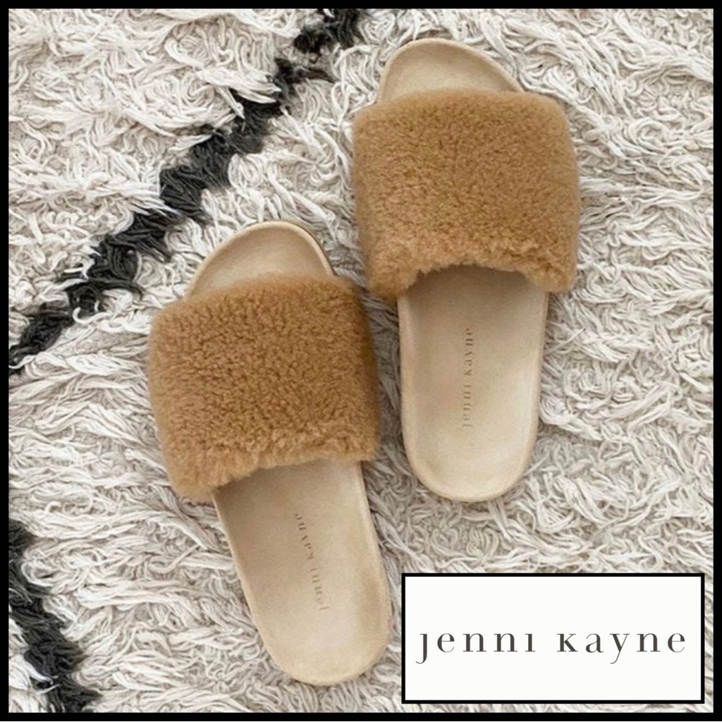 Jenni Kayne Shearling Slides Brand New Size 39